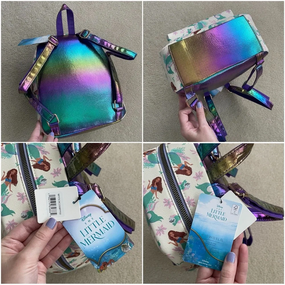 Bioworld Disney Live Action The Little Mermaid Ariel AOP Mini Backpack